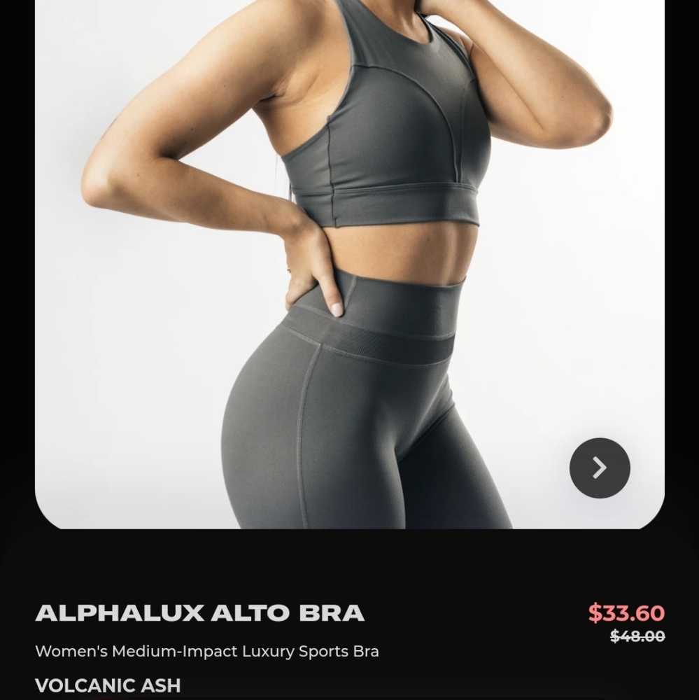 Alphalete Alphalux Alto Bra, Used